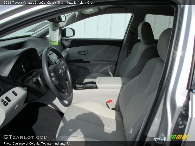 Classic Silver Metallic / Light Gray 2011 Toyota Venza V6 AWD