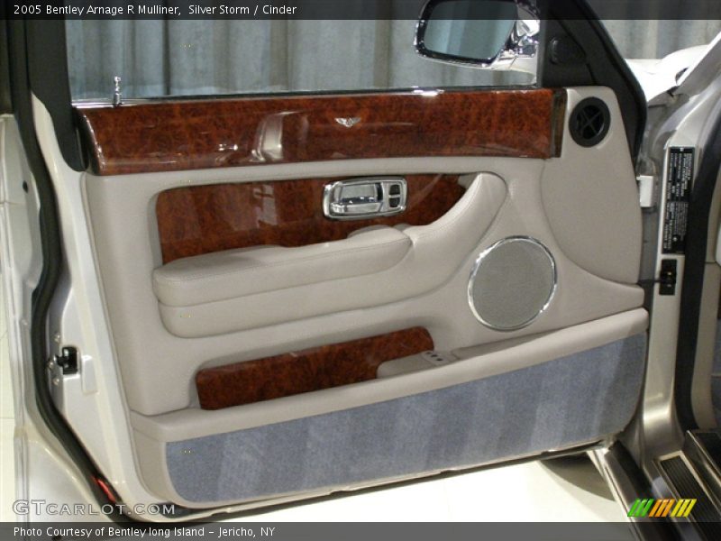 2005 Bentley Arnage R Mulliner, Silver Storm / Cinder/Burr Walnut, Interior Door Panel - 2005 Bentley Arnage R Mulliner