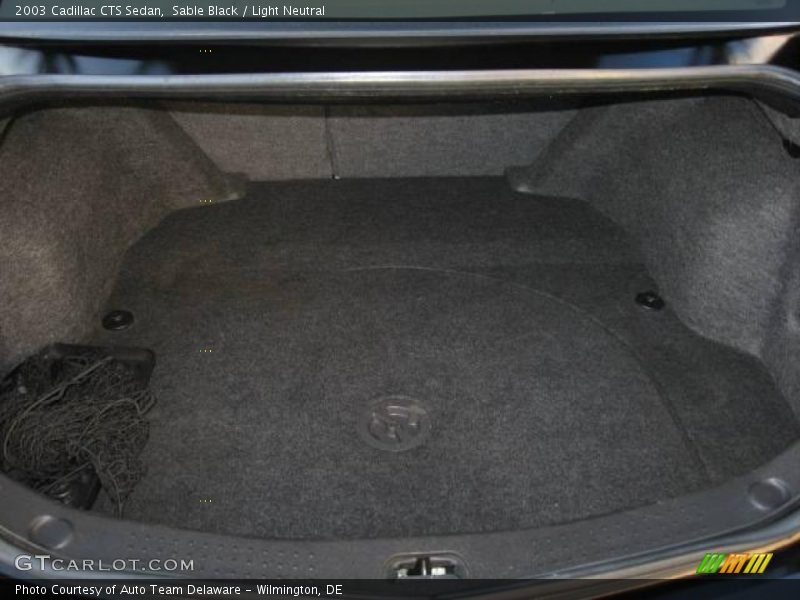Sable Black / Light Neutral 2003 Cadillac CTS Sedan