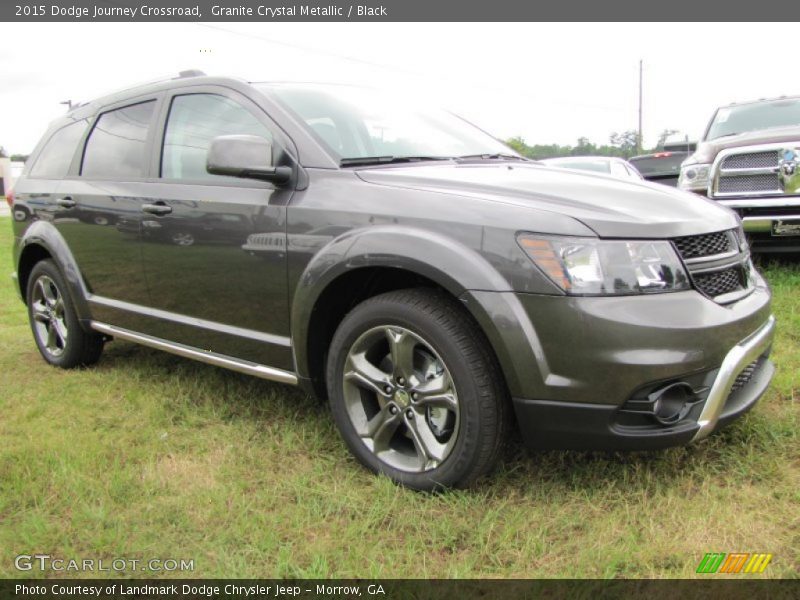 Granite Crystal Metallic / Black 2015 Dodge Journey Crossroad