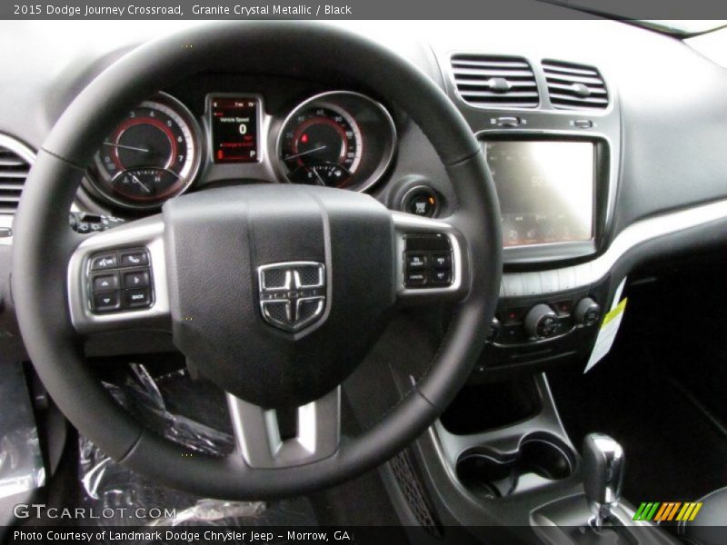 Granite Crystal Metallic / Black 2015 Dodge Journey Crossroad
