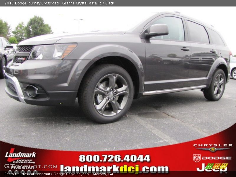 Granite Crystal Metallic / Black 2015 Dodge Journey Crossroad