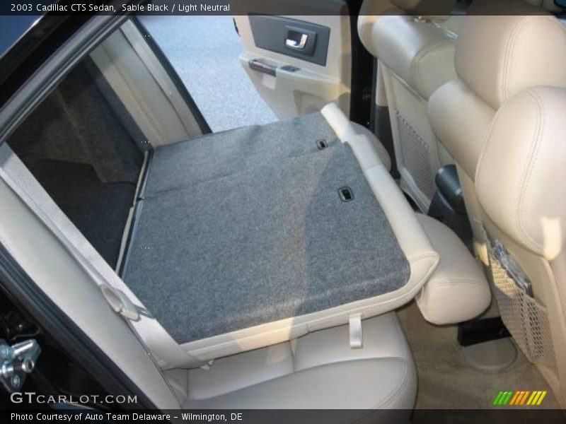 Sable Black / Light Neutral 2003 Cadillac CTS Sedan