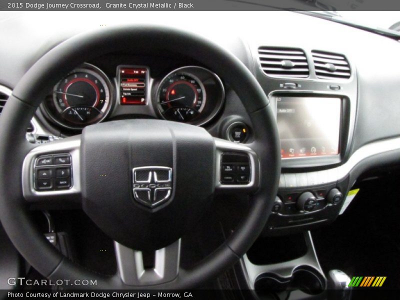 Granite Crystal Metallic / Black 2015 Dodge Journey Crossroad