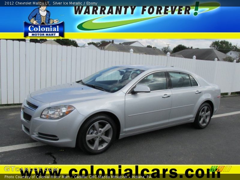 Silver Ice Metallic / Ebony 2012 Chevrolet Malibu LT