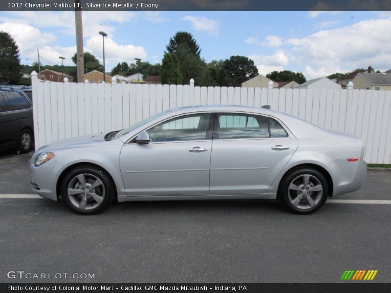 Silver Ice Metallic / Ebony 2012 Chevrolet Malibu LT
