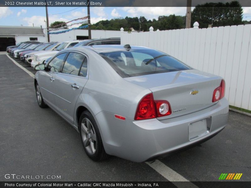 Silver Ice Metallic / Ebony 2012 Chevrolet Malibu LT