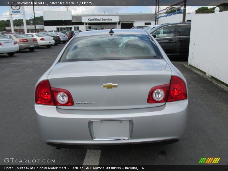 Silver Ice Metallic / Ebony 2012 Chevrolet Malibu LT