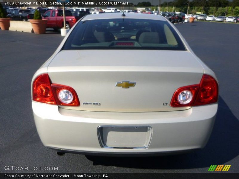 Gold Mist Metallic / Cocoa/Cashmere 2009 Chevrolet Malibu LT Sedan