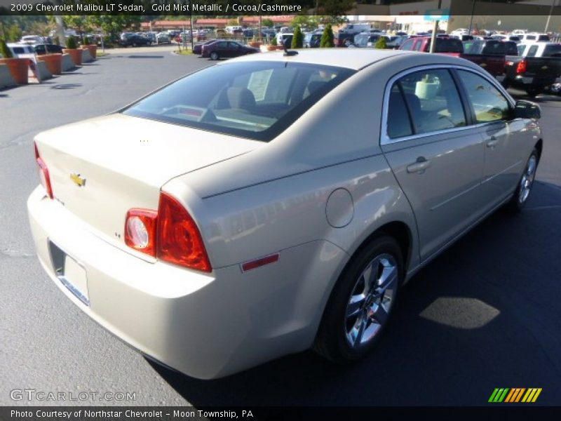 Gold Mist Metallic / Cocoa/Cashmere 2009 Chevrolet Malibu LT Sedan