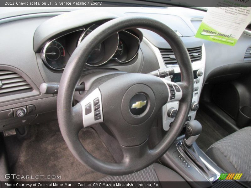 Silver Ice Metallic / Ebony 2012 Chevrolet Malibu LT