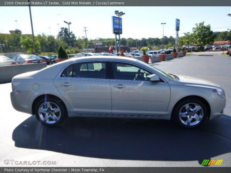 Gold Mist Metallic / Cocoa/Cashmere 2009 Chevrolet Malibu LT Sedan