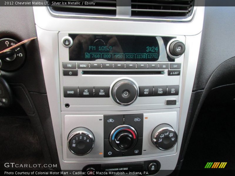 Silver Ice Metallic / Ebony 2012 Chevrolet Malibu LT