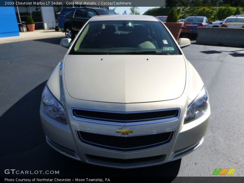 Gold Mist Metallic / Cocoa/Cashmere 2009 Chevrolet Malibu LT Sedan
