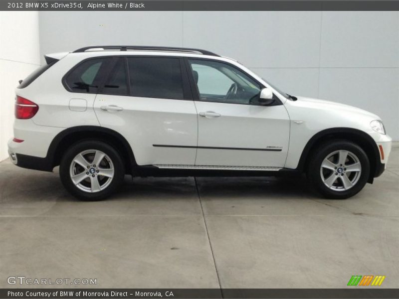 Alpine White / Black 2012 BMW X5 xDrive35d