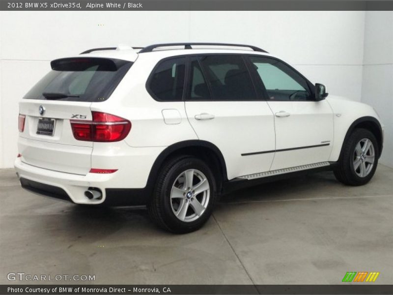 Alpine White / Black 2012 BMW X5 xDrive35d