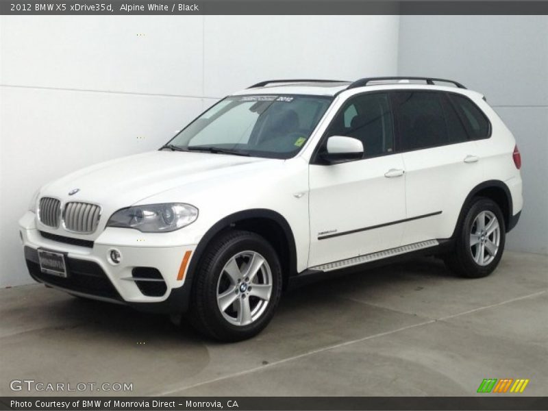 Alpine White / Black 2012 BMW X5 xDrive35d