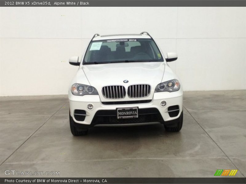 Alpine White / Black 2012 BMW X5 xDrive35d