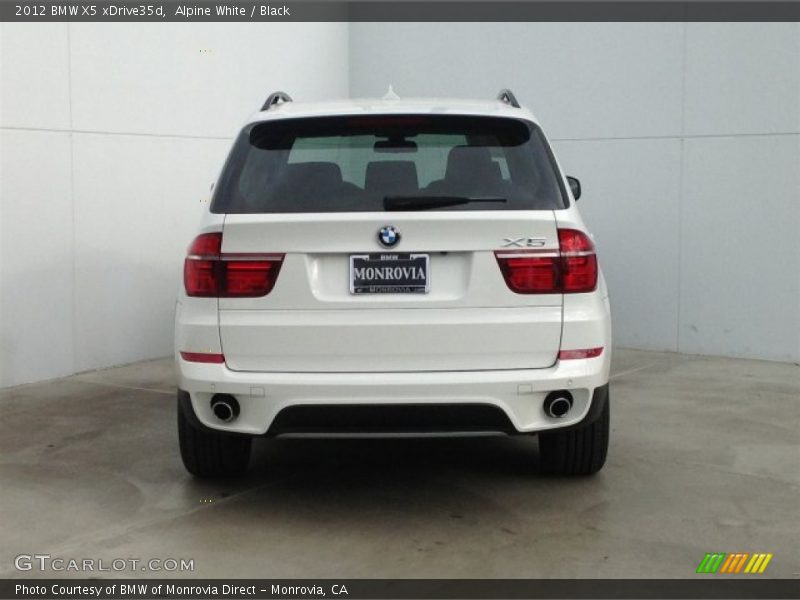 Alpine White / Black 2012 BMW X5 xDrive35d