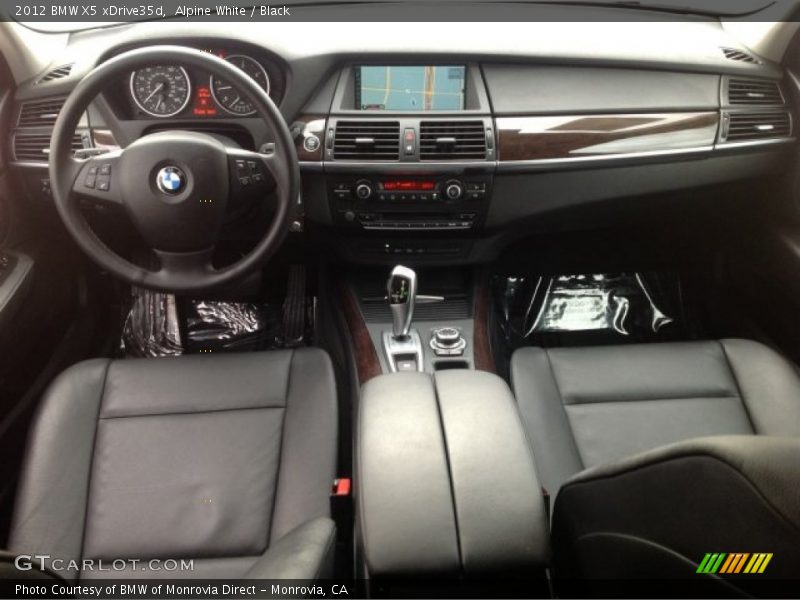 Alpine White / Black 2012 BMW X5 xDrive35d