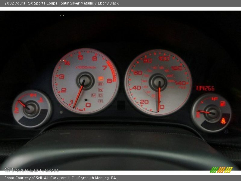 Satin Silver Metallic / Ebony Black 2002 Acura RSX Sports Coupe