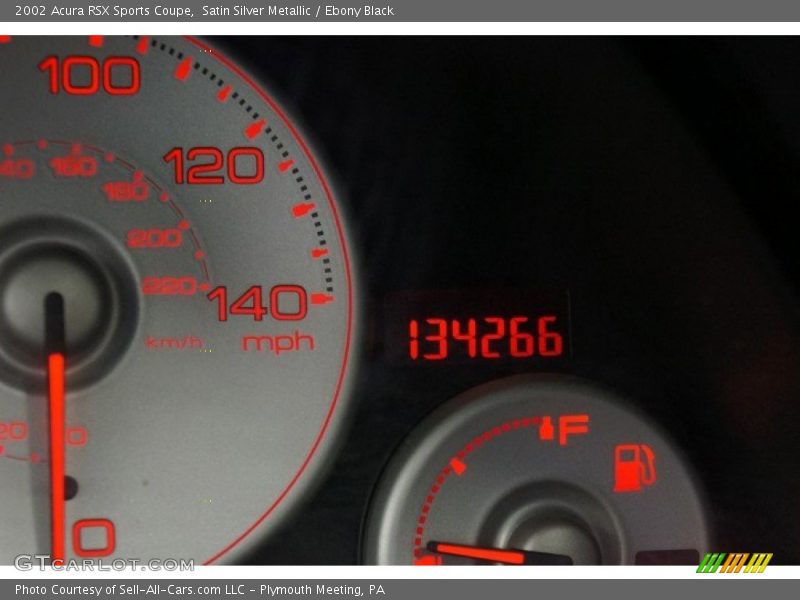 Satin Silver Metallic / Ebony Black 2002 Acura RSX Sports Coupe