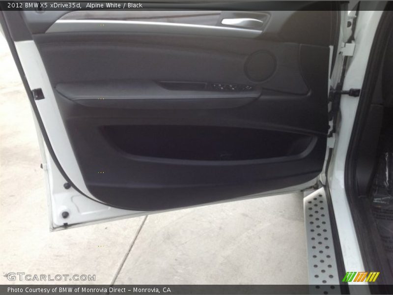 Alpine White / Black 2012 BMW X5 xDrive35d