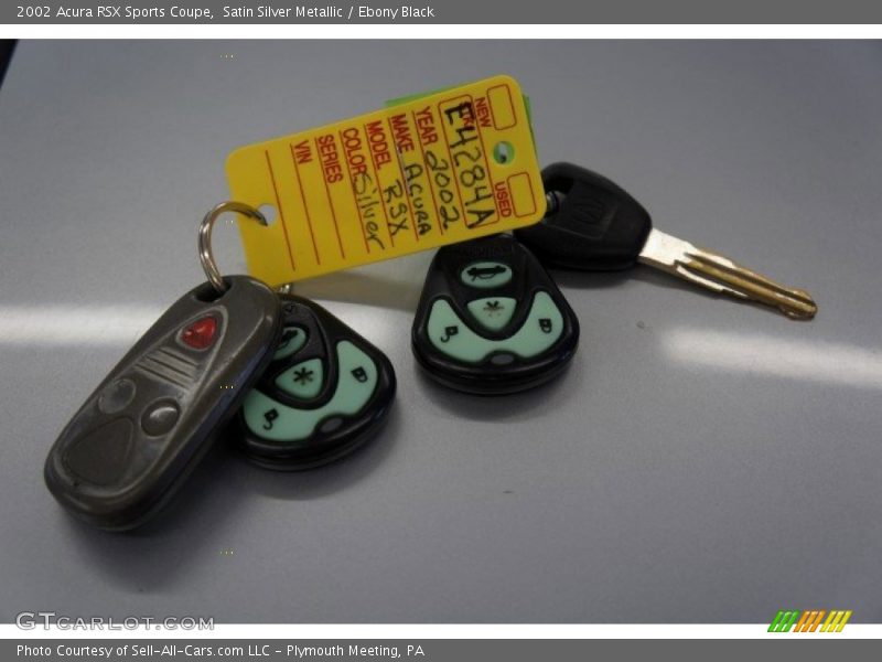 Satin Silver Metallic / Ebony Black 2002 Acura RSX Sports Coupe