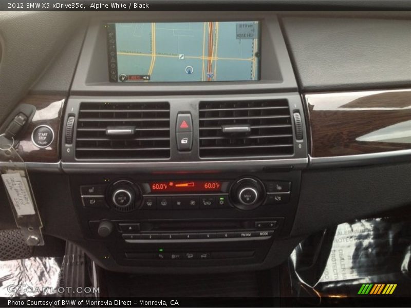 Alpine White / Black 2012 BMW X5 xDrive35d