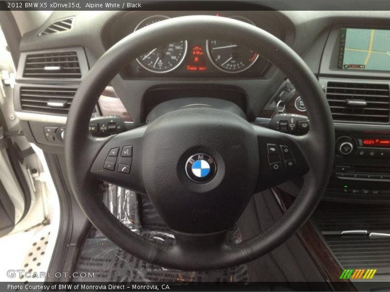 Alpine White / Black 2012 BMW X5 xDrive35d