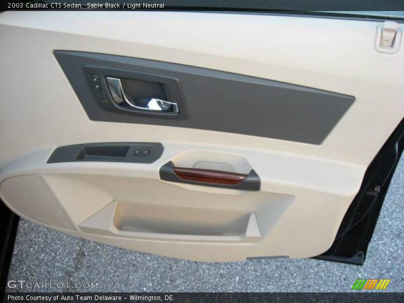 Sable Black / Light Neutral 2003 Cadillac CTS Sedan