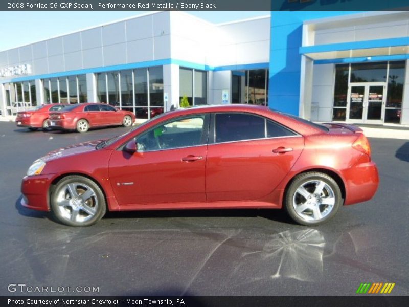 Performance Red Metallic / Ebony Black 2008 Pontiac G6 GXP Sedan