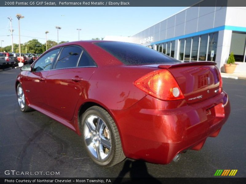 Performance Red Metallic / Ebony Black 2008 Pontiac G6 GXP Sedan