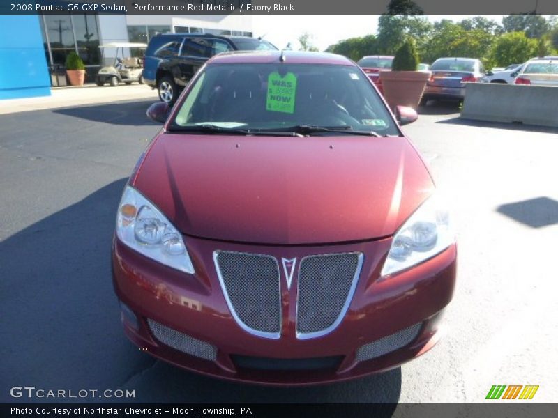 Performance Red Metallic / Ebony Black 2008 Pontiac G6 GXP Sedan