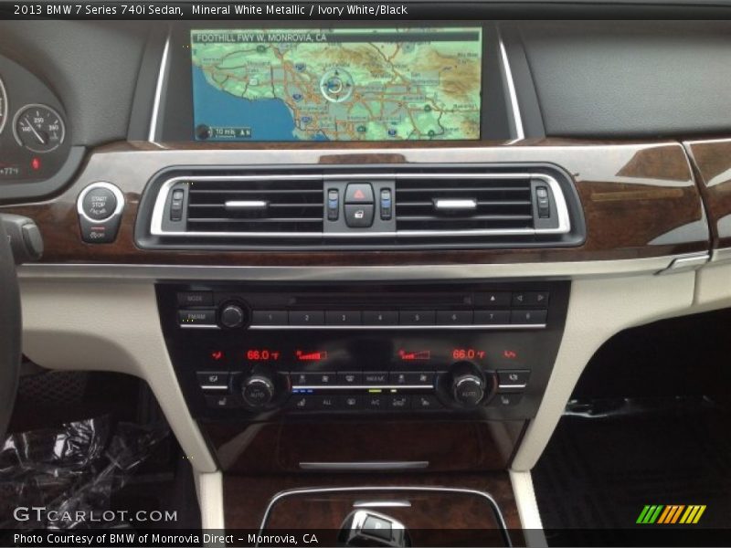 Mineral White Metallic / Ivory White/Black 2013 BMW 7 Series 740i Sedan
