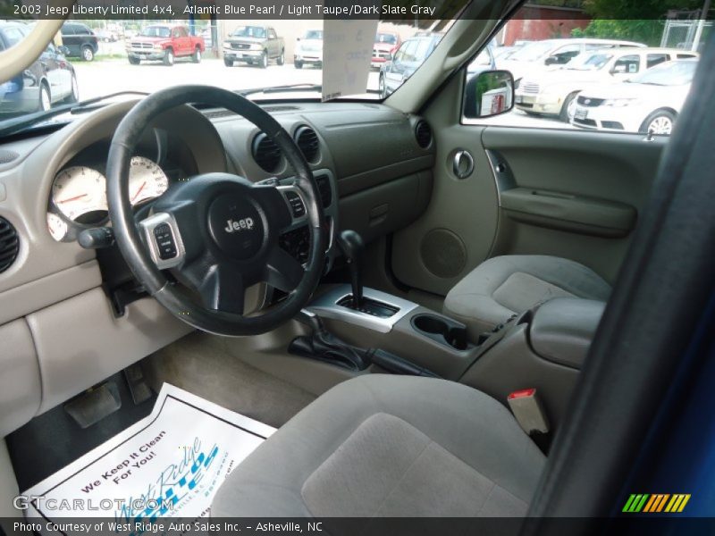 Atlantic Blue Pearl / Light Taupe/Dark Slate Gray 2003 Jeep Liberty Limited 4x4