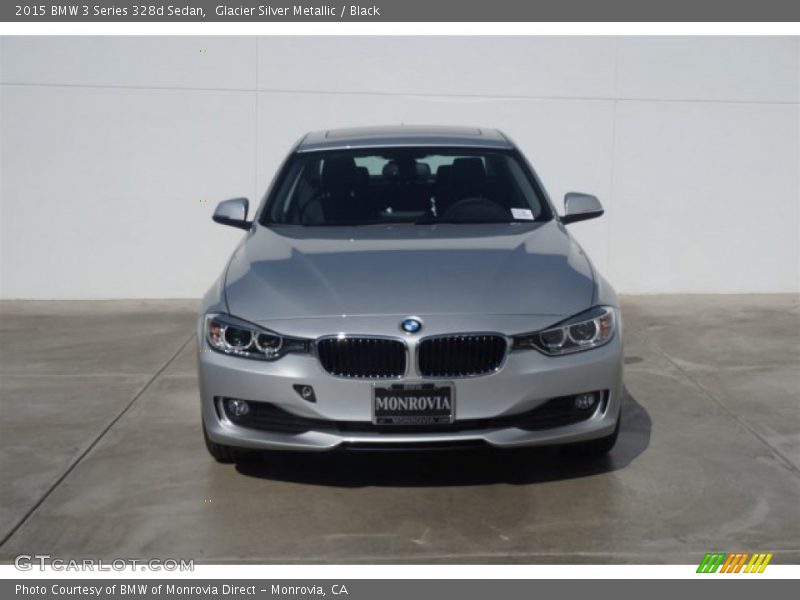 Glacier Silver Metallic / Black 2015 BMW 3 Series 328d Sedan