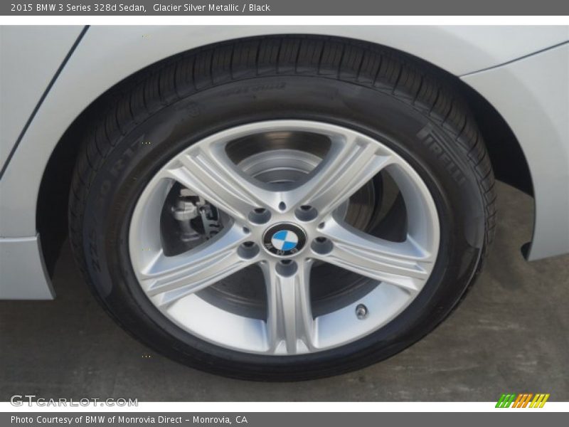 Glacier Silver Metallic / Black 2015 BMW 3 Series 328d Sedan