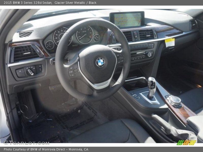 Glacier Silver Metallic / Black 2015 BMW 3 Series 328d Sedan