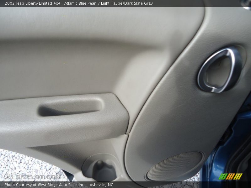 Atlantic Blue Pearl / Light Taupe/Dark Slate Gray 2003 Jeep Liberty Limited 4x4