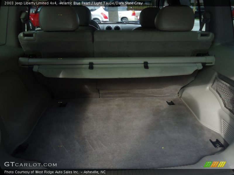 Atlantic Blue Pearl / Light Taupe/Dark Slate Gray 2003 Jeep Liberty Limited 4x4