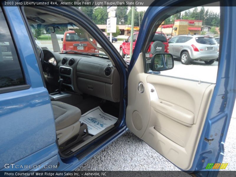 Atlantic Blue Pearl / Light Taupe/Dark Slate Gray 2003 Jeep Liberty Limited 4x4