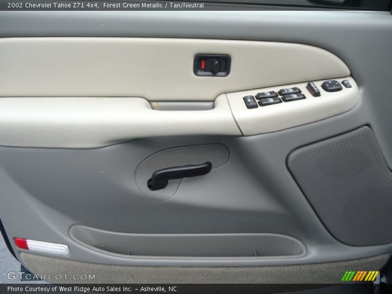Forest Green Metallic / Tan/Neutral 2002 Chevrolet Tahoe Z71 4x4