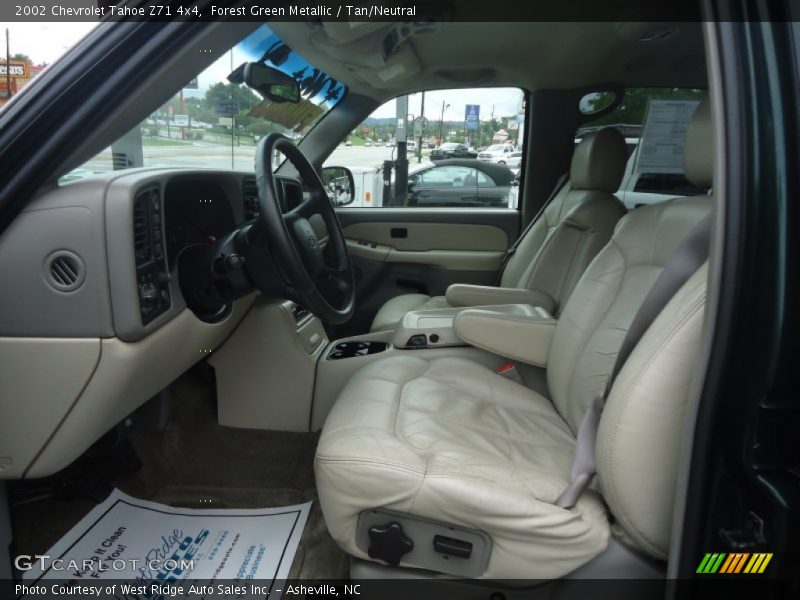 Forest Green Metallic / Tan/Neutral 2002 Chevrolet Tahoe Z71 4x4