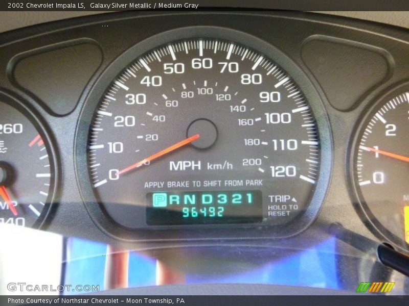 Galaxy Silver Metallic / Medium Gray 2002 Chevrolet Impala LS