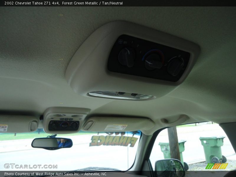 Forest Green Metallic / Tan/Neutral 2002 Chevrolet Tahoe Z71 4x4