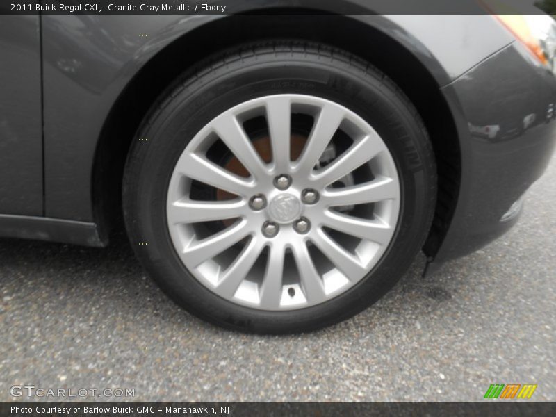 Granite Gray Metallic / Ebony 2011 Buick Regal CXL