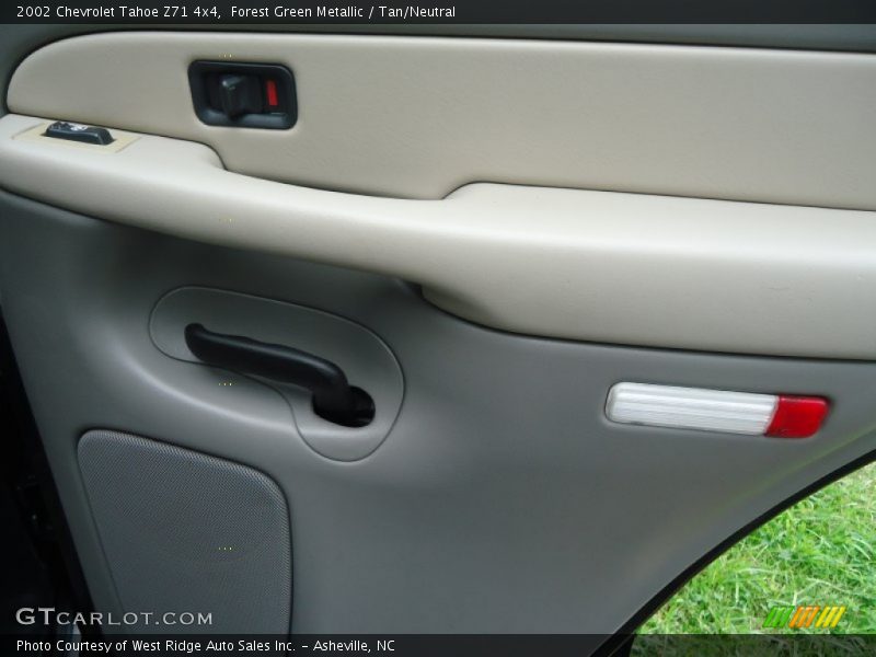 Forest Green Metallic / Tan/Neutral 2002 Chevrolet Tahoe Z71 4x4