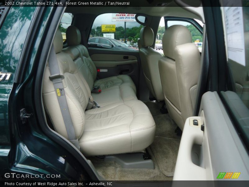 Forest Green Metallic / Tan/Neutral 2002 Chevrolet Tahoe Z71 4x4