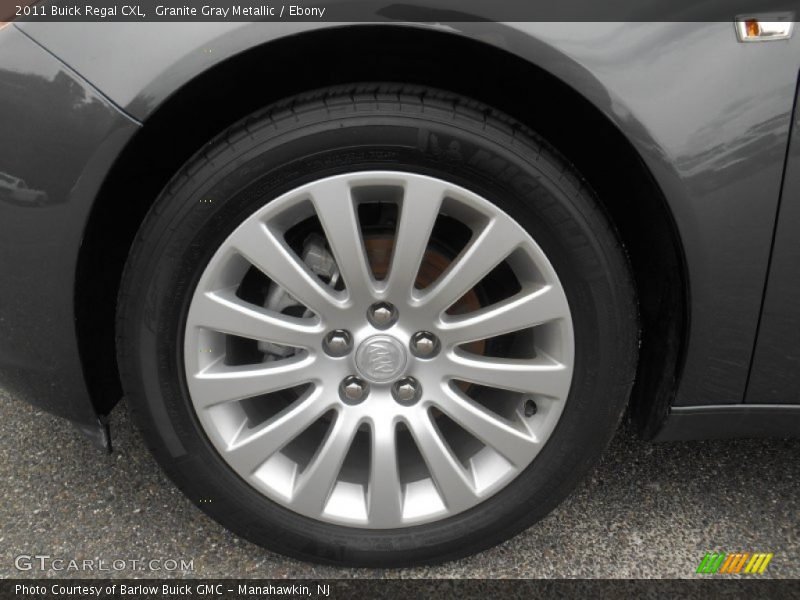Granite Gray Metallic / Ebony 2011 Buick Regal CXL